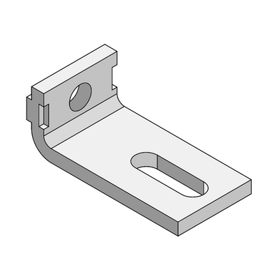 41-430-3 MODULAR SOLUTIONS ALUMINUM BRACKET<BR>30 SERIES GUARD UNIT FIXING ANGLE 19 W/HARDWARE